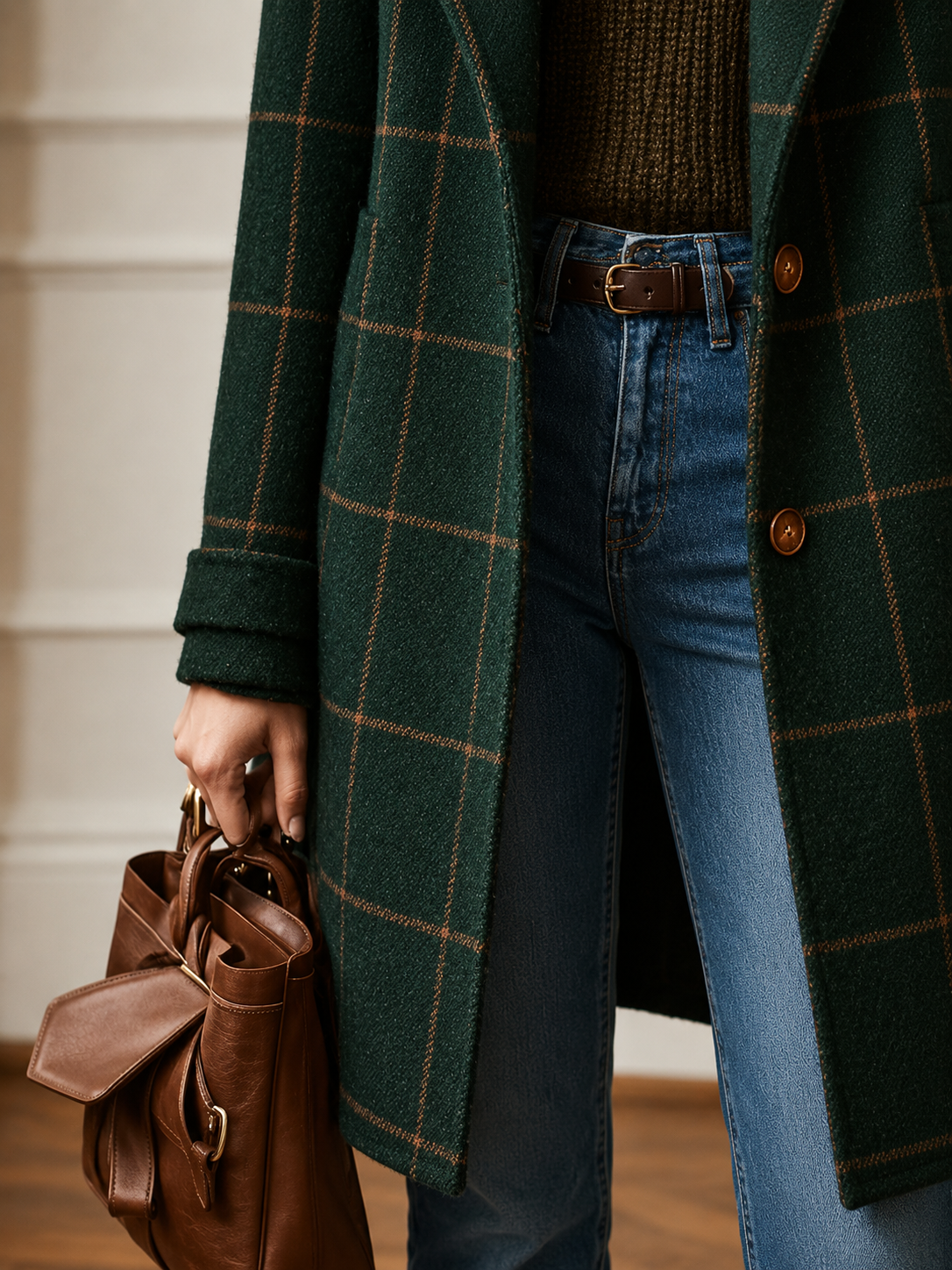 Bethany | Checked Coat