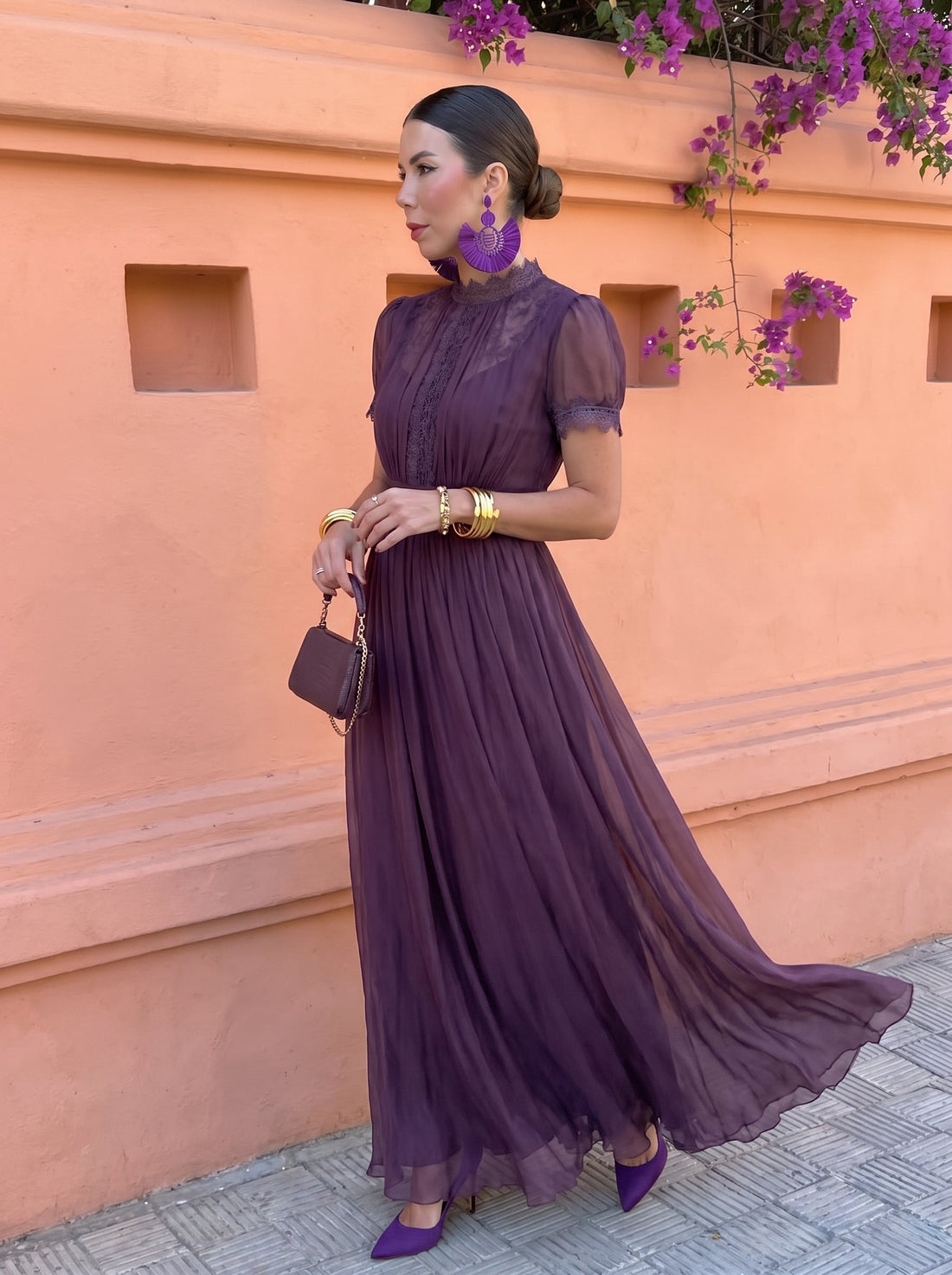 Cayetana | Long Chiffon Dress
