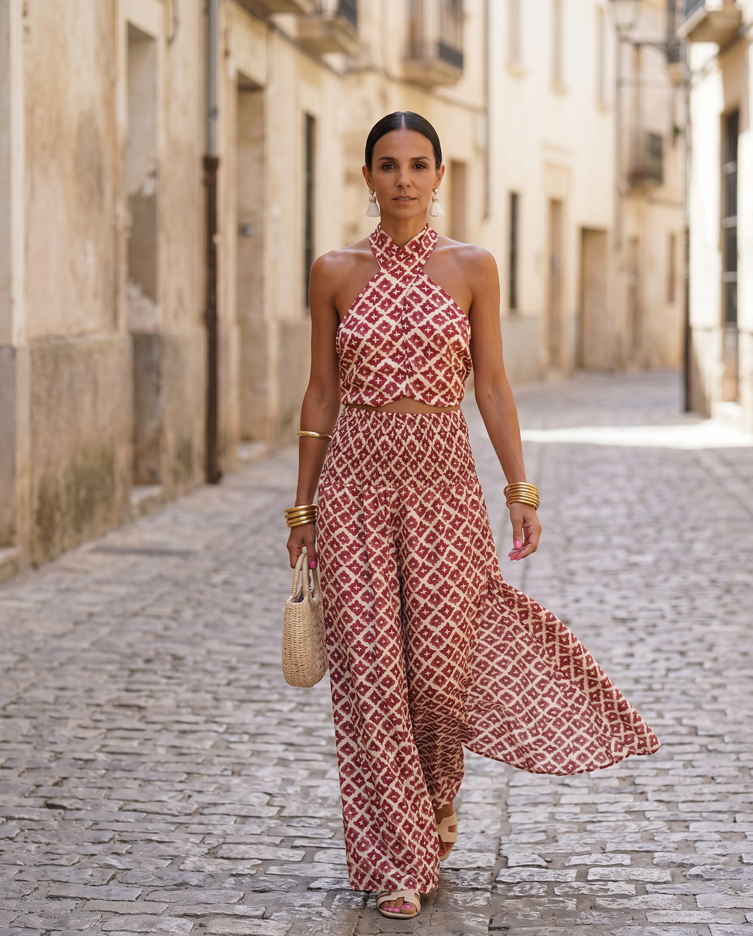 Justa | Halter Neck Two-Piece Set